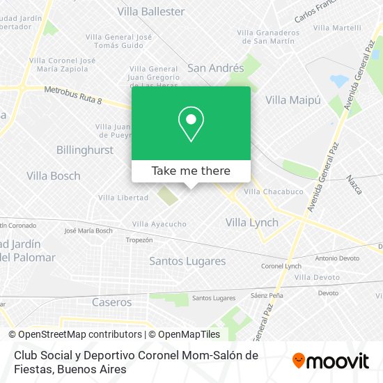 Club Social y Deportivo Coronel Mom-Salón de Fiestas map