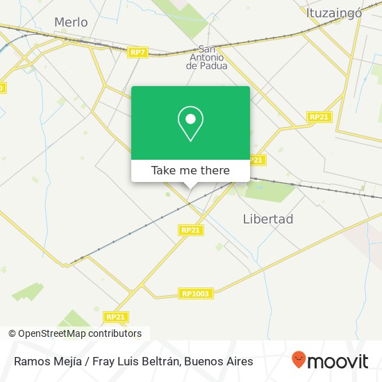 Ramos Mejía / Fray Luis Beltrán map