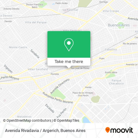 Avenida Rivadavia / Argerich map