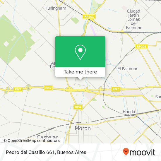 Pedro del Castillo 661 map