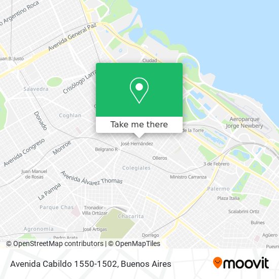 Avenida Cabildo 1550-1502 map