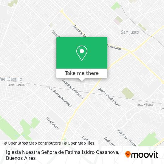 Iglesia Nuestra Señora de Fatima Isidro Casanova map