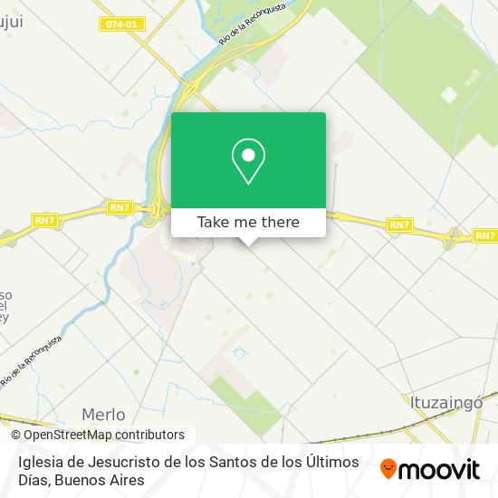 Mapa de Iglesia de Jesucristo de los Santos de los Últimos Días