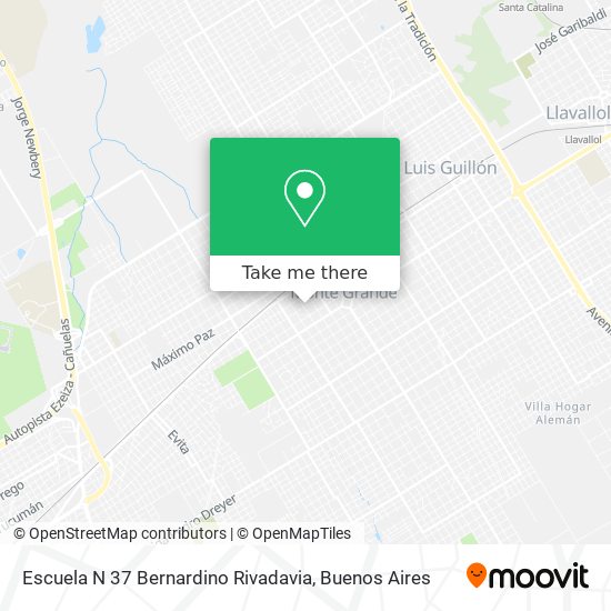 Escuela N 37 Bernardino Rivadavia map