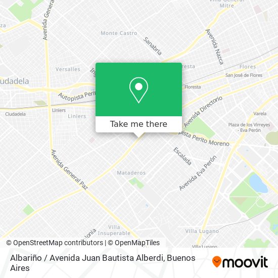 Mapa de Albariño / Avenida Juan Bautista Alberdi