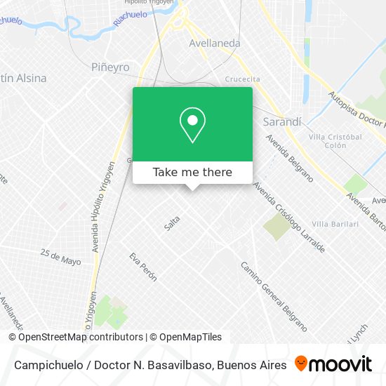 Campichuelo / Doctor N. Basavilbaso map