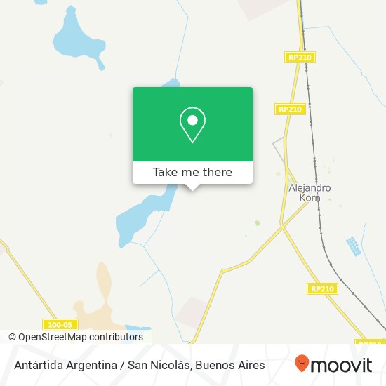 Mapa de Antártida Argentina / San Nicolás