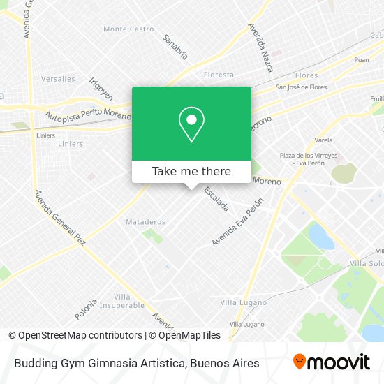 Budding Gym Gimnasia Artistica map