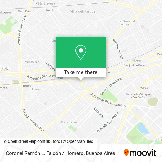 Coronel Ramón L. Falcón / Homero map