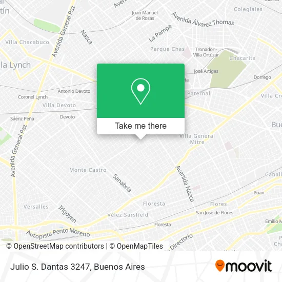 Mapa de Julio S. Dantas 3247
