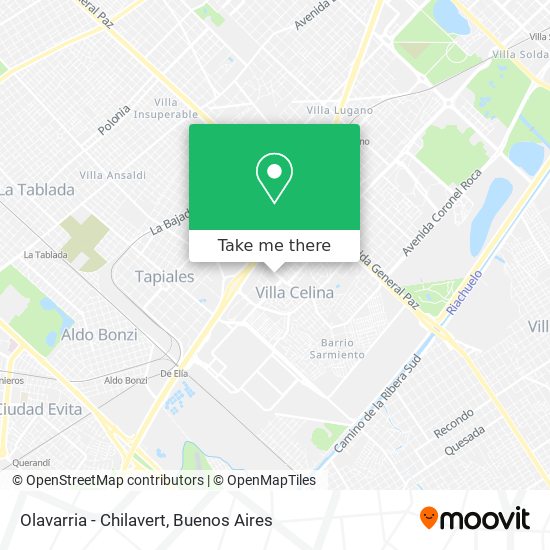 Mapa de Olavarria - Chilavert