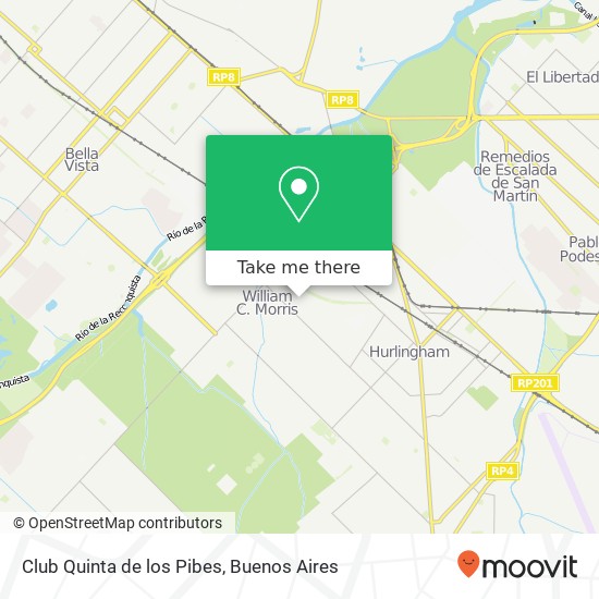 Club Quinta de los Pibes map