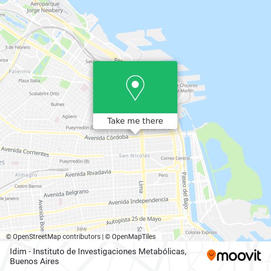 Idim - Instituto de Investigaciones Metabólicas map