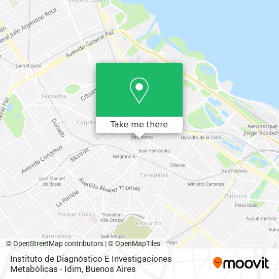Instituto de Diagnóstico E Investigaciones Metabólicas - Idim map