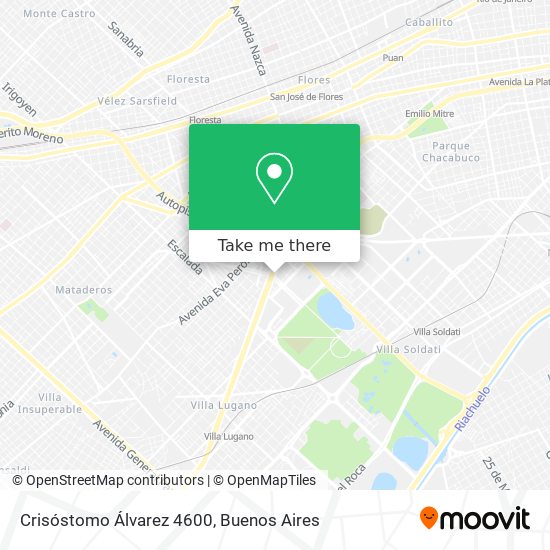 Crisóstomo Álvarez 4600 map