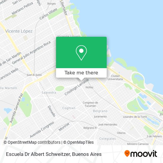Mapa de Escuela Dr Albert Schweitzer