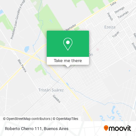 Roberto Cherro 111 map
