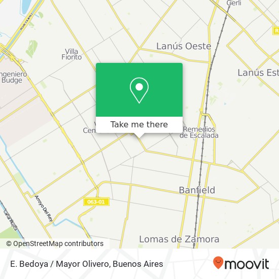 Mapa de E. Bedoya / Mayor Olivero