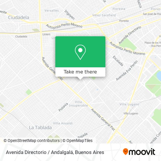 Avenida Directorio / Andalgalá map
