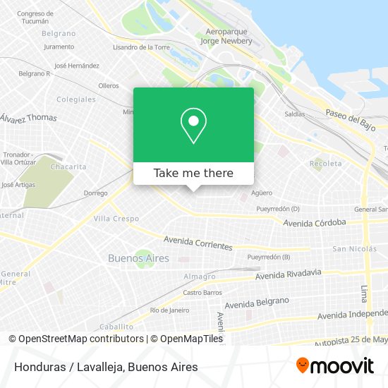 Honduras / Lavalleja map