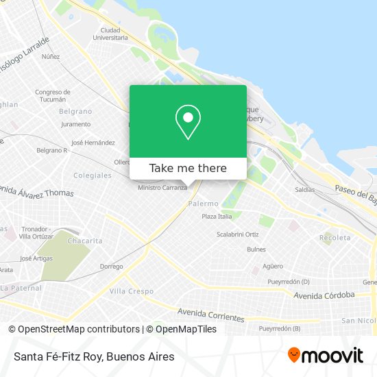 Santa Fé-Fitz Roy map