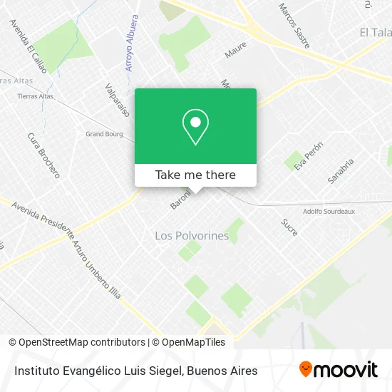 Mapa de Instituto Evangélico Luis Siegel