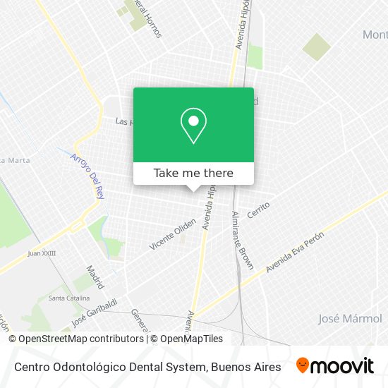 Centro Odontológico Dental System map
