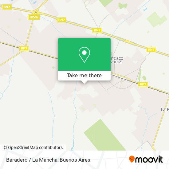 Baradero / La Mancha map