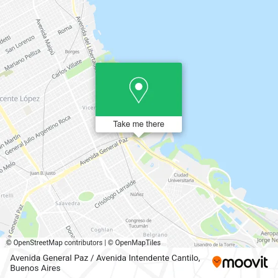 Avenida General Paz / Avenida Intendente Cantilo map