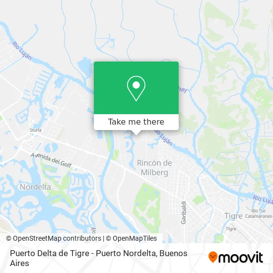 Mapa de Puerto Delta de Tigre - Puerto Nordelta