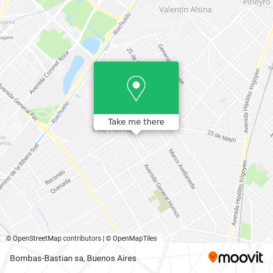 Mapa de Bombas-Bastian sa