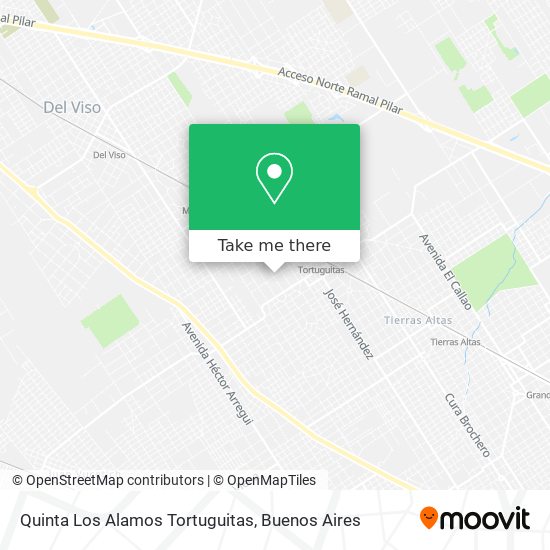 Mapa de Quinta Los Alamos Tortuguitas