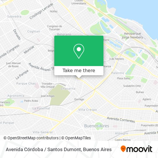 Mapa de Avenida Córdoba / Santos Dumont