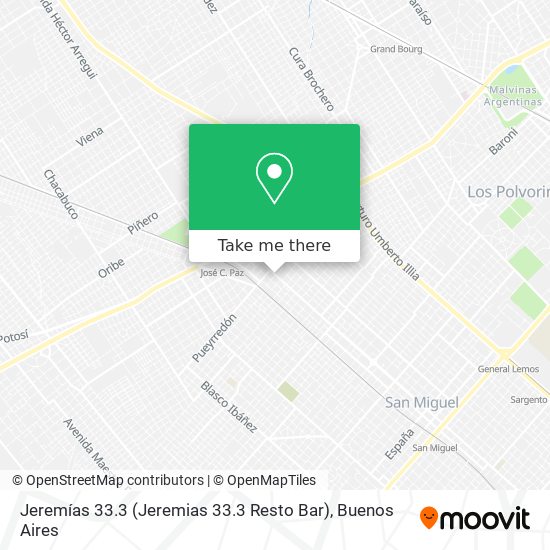 Jeremías 33.3 (Jeremias 33.3 Resto Bar) map