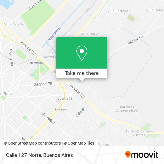 Calle 127 Norte map