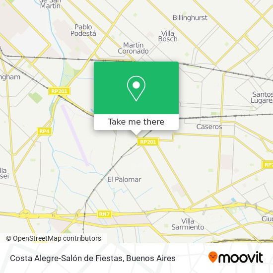Costa Alegre-Salón de Fiestas map