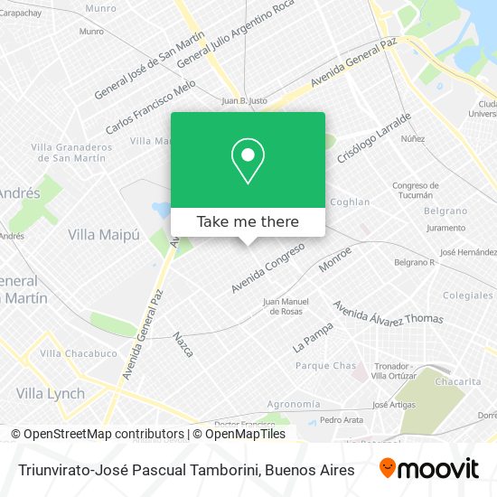Mapa de Triunvirato-José Pascual Tamborini