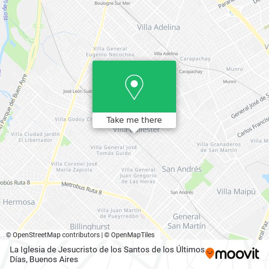 La Iglesia de Jesucristo de los Santos de los Últimos Días map