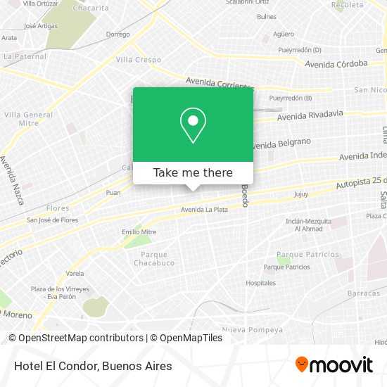 Mapa de Hotel El Condor