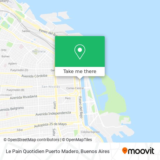 Le Pain Quotidien Puerto Madero map