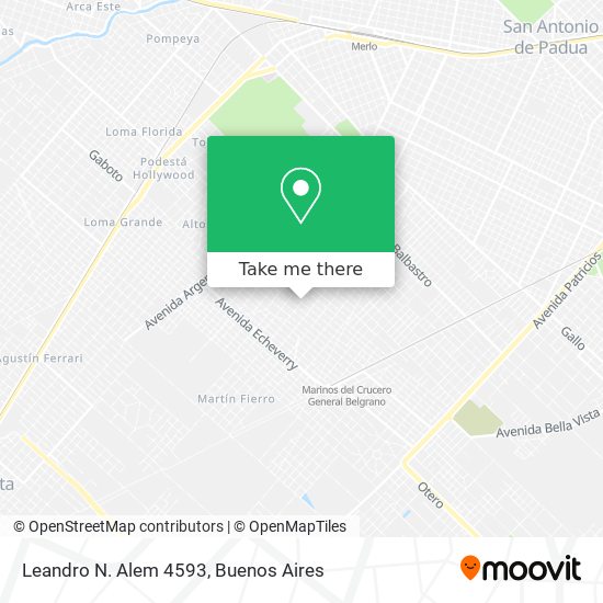 Leandro N. Alem 4593 map