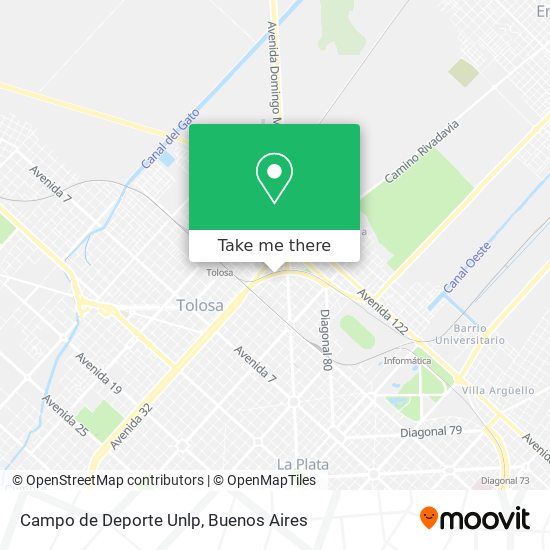 Campo de Deporte Unlp map