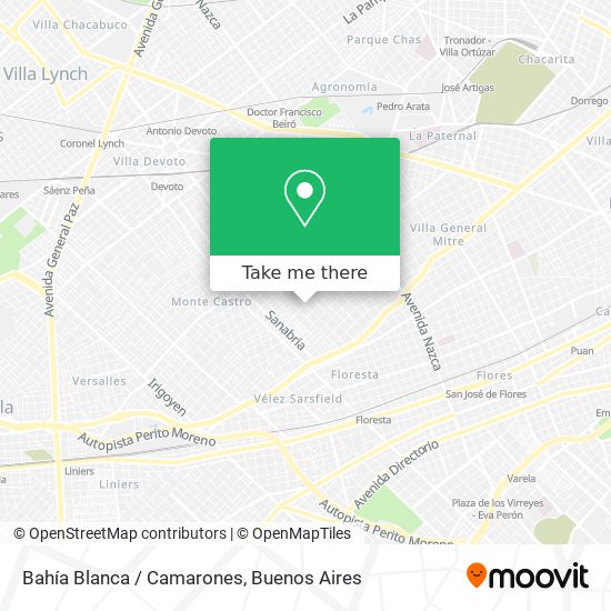 Bahía Blanca / Camarones map