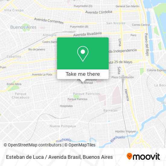 Esteban de Luca / Avenida Brasil map
