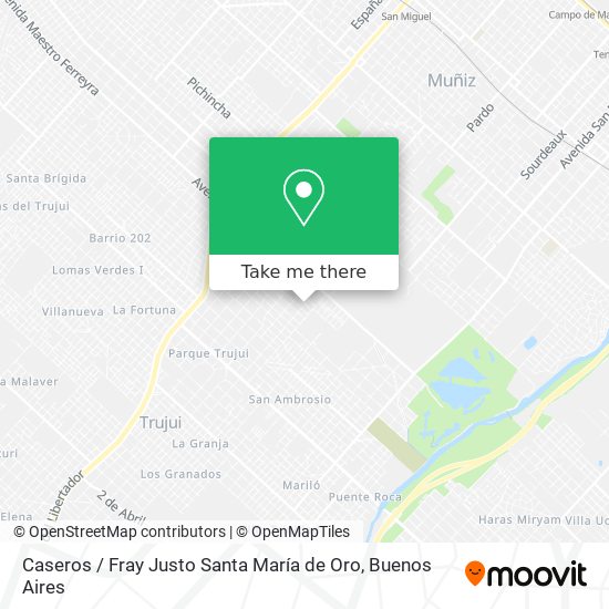 Caseros / Fray Justo Santa María de Oro map