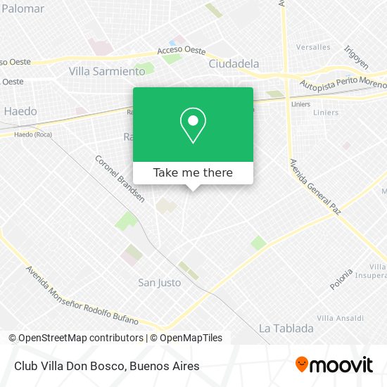 Mapa de Club Villa Don Bosco