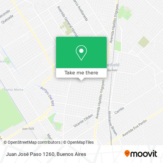 Mapa de Juan José Paso 1260