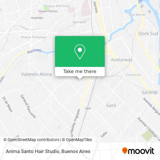 Anima Santo Hair Studio map