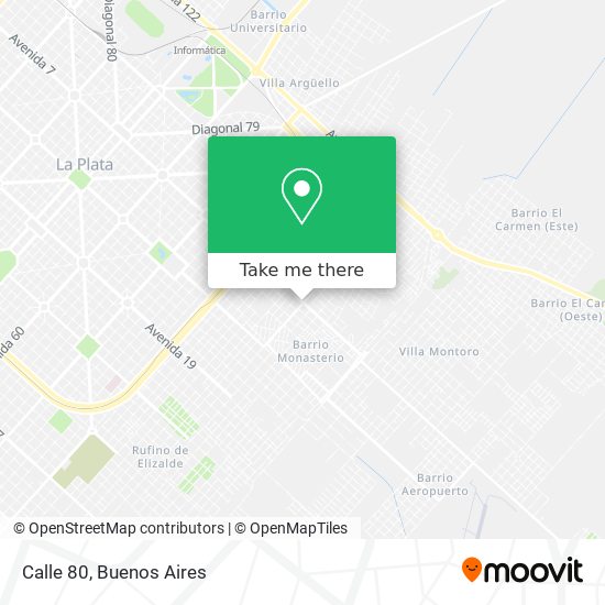 Calle 80 map