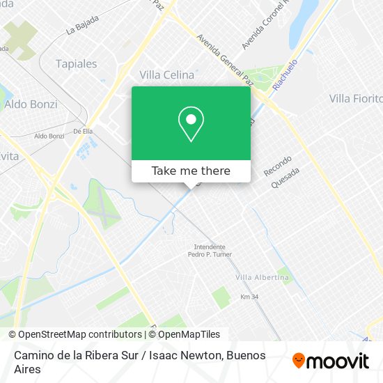 Mapa de Camino de la Ribera Sur / Isaac Newton